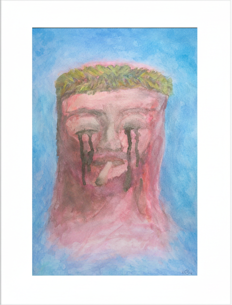 ”:J” Aquarelle - Fine Art Print