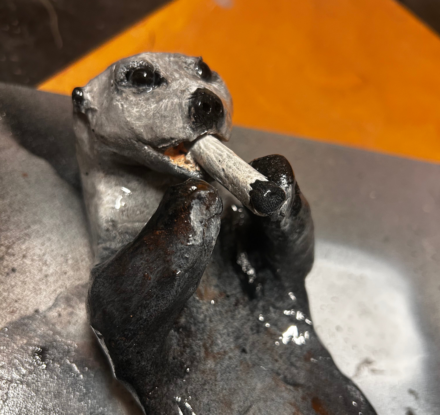 Smoking Otter - Signed Original M