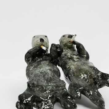 Smoking Otter - Signed Original M